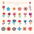 Decorative flowers collection