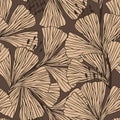 Decorative flowers seamless pattern. Vector stock illustration eps10. Royalty Free Stock Photo