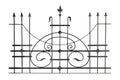 Decorative forged fencing.