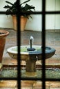 Decorative fountain in an andalusian patio Royalty Free Stock Photo