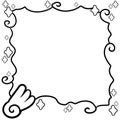 Decorative frame border with dreamland deluxe