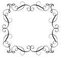 Decorative Frame and Borders Art. Calligraphy lettering Vector illustration EPS10 Royalty Free Stock Photo
