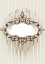 Decorative frame in an old style. Banner. Postcard Royalty Free Stock Photo