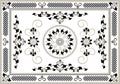 Decorative frame of oriental pattern.Graphic arts. Royalty Free Stock Photo