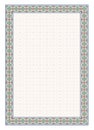 Decorative frame, A4 page format, Arabic style.