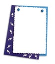 Decorative frame with seahorses, isolate