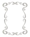 Decorative frames and border standard rectangle hand drawn flourish separator Calligraphy designer elements. Vector Royalty Free Stock Photo