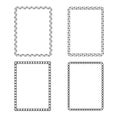 Decorative frames and borders rectangle proportions set