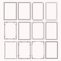 Decorative frames and borders rectangle proportions set Royalty Free Stock Photo