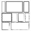 Decorative frames collection. Various border designs. Classic frame set. Vector illustration. EPS 10. Royalty Free Stock Photo