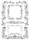 Decorative frames and pattern Royalty Free Stock Photo