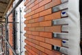 Decorative ventilated facade of a residential building