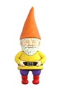 Decorative garden gnome 3D Royalty Free Stock Photo