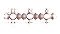 Decorative Geometric Halftone Pattern, Abstract Vector Design, vector design Generative AI Royalty Free Stock Photo