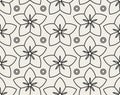 Decorative geometrical floral seamless pattern Royalty Free Stock Photo