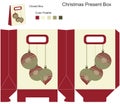 Decorative gift box with Christmas balls