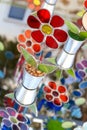 Decorative glass flowers