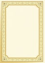 Decorative golden framework on background. Royalty Free Stock Photo