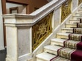 Decorative grating of the stairs in the opera house