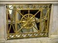 decorative grating of the stairs in the opera house