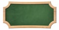 Decorative green blackboard with bright wooden frame Royalty Free Stock Photo