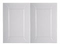 Decorative grey and white lacquer paint wooden kitchen cabinet door Royalty Free Stock Photo