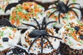 Decorative Halloween themed cupcakes