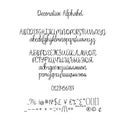 Decorative hand drawn alphabet. Handwritten brush font. Modern calligraphy cyrillic ABC.