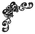 Decorative hand drawn classic vintage ornament border Royalty Free Stock Photo