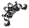 Decorative hand drawn classic vintage ornament border Royalty Free Stock Photo