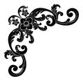 Decorative hand drawn classic vintage ornament border Royalty Free Stock Photo