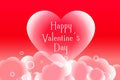 decorative happy valentine day greeting card design Royalty Free Stock Photo