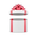 Decorative holiday gift box open cap for desired present package isometric 3d vector illustration