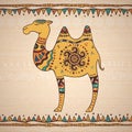 Decorative illustration camel