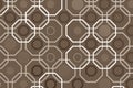 Decorative random pattern with traditional Arab influence, over grey background Royalty Free Stock Photo