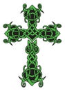 Decorative Irish Celtic knot cross tattoo flash Royalty Free Stock Photo