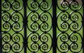 Decorative iron fence pattern Royalty Free Stock Photo