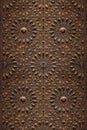 Decorative Islamic Wood Art Door Royalty Free Stock Photo