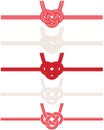 Decorative Japanese cord made from twisted paper. Royalty Free Stock Photo