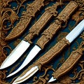Decorative Knife, Generative AI Illustration Royalty Free Stock Photo
