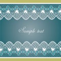 Decorative lace border Royalty Free Stock Photo