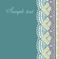 Decorative lace border Royalty Free Stock Photo