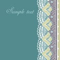 Decorative lace border