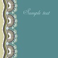 Decorative lace border Royalty Free Stock Photo