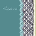 Decorative lace border Royalty Free Stock Photo
