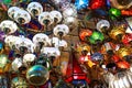Decorative lamps, colorful mosaic on turkish bazaar.