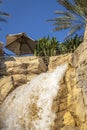 Decorative large waterfall