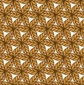 Decorative Leaves Seamless Pattern. Continuous leaf background. Floral Texture. Royalty Free Stock Photo