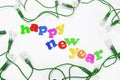 Decorative Light Bulbs with New Year Greetings