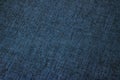 Decorative linen blue jeans fabric textured background for interior, furniture design and fashion label backdrop Royalty Free Stock Photo